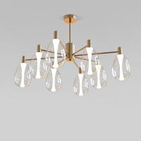 Люстра на штанге Eurosvet Magma 60175/8 латунь Smart a069323