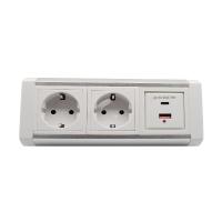Блок розеток LK-RSA (2 секции 1 USB + 1 type-C) Mebax 00-00002873