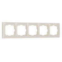 Рамка Snabb Basic на 5 постов слоновая кость WL03-Frame-05 Werkel