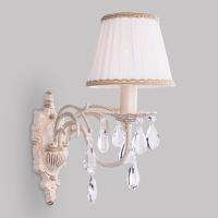 Бра Eurosvet 3637/1 белый с золотом/прозрачный хрусталь Strotskis