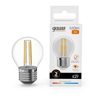 Лампа светодиодная Gauss Filament Elementary E27 8W 2700K 52218
