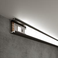 Профиль алюминиевый с рассеивателем Elektrostandard LL-2-ALP006 черный/белый