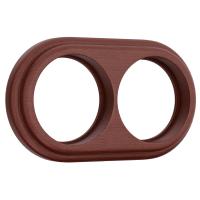 Рамка на 2 поста итальянский орех WL15-frame-02 Werkel