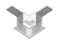 Коннектор угловой Ambrella Light Magnetic 220V GL1039