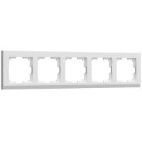 Рамка Stark на 5 постов белый WL04-Frame-05-white Werkel