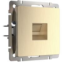 Розетка Ethernet RJ-45 шампань рифленая WL10-RJ-45 Werkel