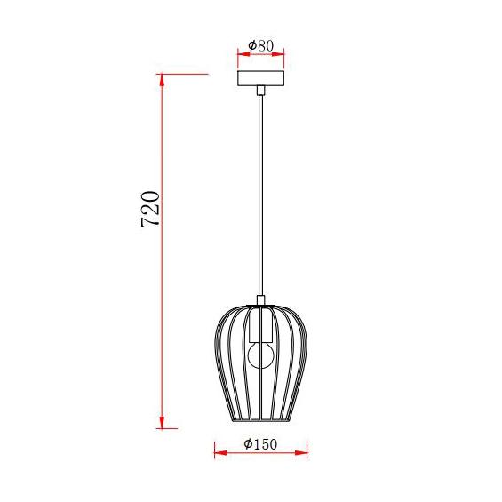 Подвесной светильник Rivoli Atena 5063-201 Б0047367