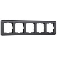 Рамка на 5 постов графит WL12-Frame-05 Werkel