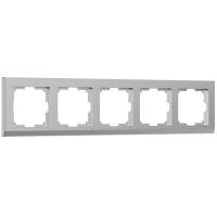 Рамка Stark на 5 постов серебряный WL04-Frame-05 Werkel