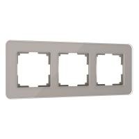 Рамка Werkel Elite на 3 поста дымчатый W0032417