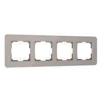 Рамка Werkel Elite на 4 поста дымчатый W0042417