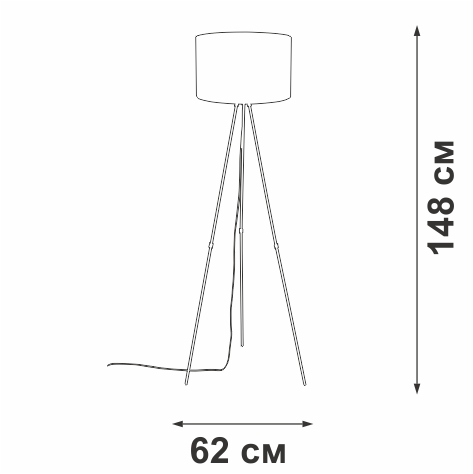 Торшер Vitaluce V2880-1/1P