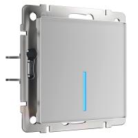Сенсорный выключатель одноклавишный с функцией Wi-Fi Werkel серебряный W4510606