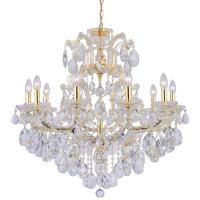 Подвесная люстра Crystal Lux Isabel SP11 Gold/Transparent