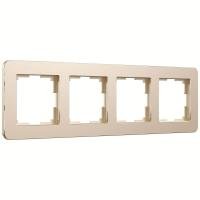 Рамка на 4 поста Platinum шампань W0042611 Werkel