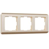 Рамка Stream на 3 поста шампань WL12-Frame-03 Werkel