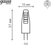 Светодиодная лампа Gauss Basic G4 2W 4100K 1169722