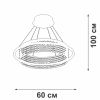 Подвесная люстра Vitaluce V5400-0/1S