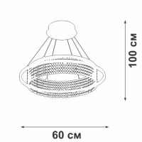 Подвесная люстра Vitaluce V5400-0/1S