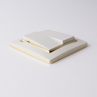 Выключатель двухклавишный слоновая кость WL03-SW-2G-ivory Werkel