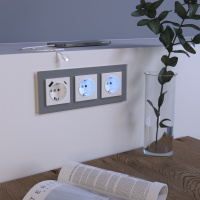 Рамка Favorit на 3 поста серый WL01-Frame-03 Werkel