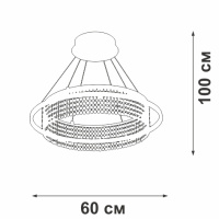 Подвесная люстра Vitaluce V5400-0/1S