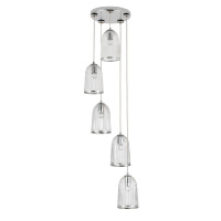 Каскадная люстра Indigo Lucido 11046/5P Chrome V000483