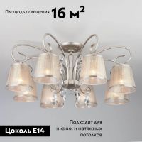 Потолочная люстра Eurosvet Liona 60065/8 серебро
