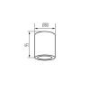 Накладной точечный светильник Kanlux SANI IP44 DSO-B 29240