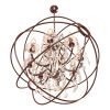 Подвесная люстра LOFT IT Foucaults orb crystal Loft1897/8