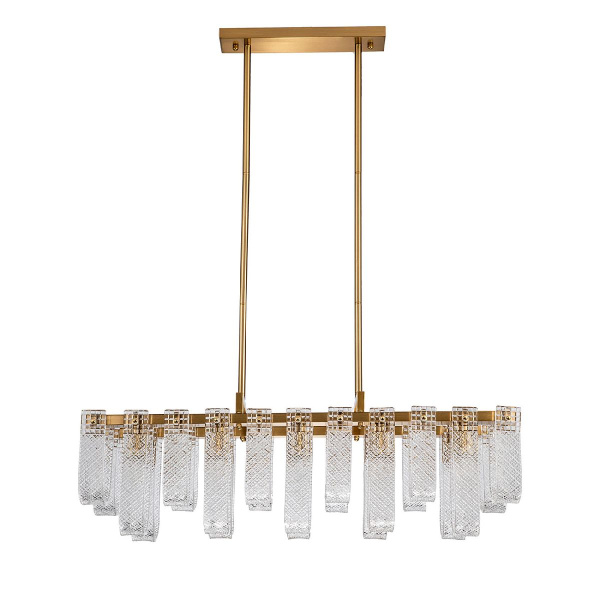 Люстра на штанге Indigo Brina 12027/10PL Brass V000367