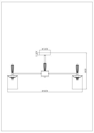 Люстра на штанге Arte Lamp Waverley A4102PL-8PB