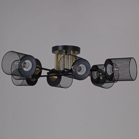 Потолочная люстра Reluce 38460-0.3-08 BK+COPPER