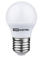 Лампа светодиодная диммируемая TDM Electric E27 6W 3000K прозрачная SQ0340-0203