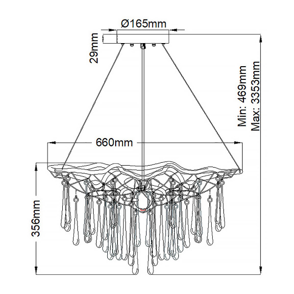 Подвесная люстра Hinkley Laguna (hk) QN-LAGUNA-4P