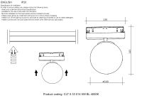 Трековый магнитный светильник Crystal Lux CLT 0.33 014 5W BL 4000K