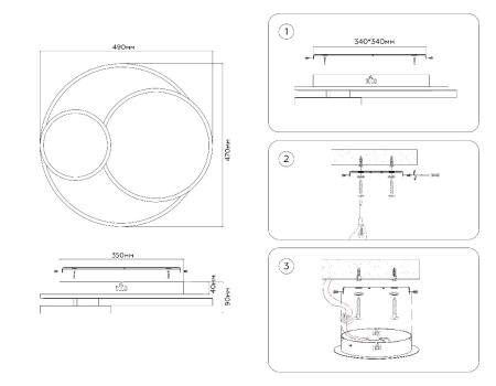 Потолочный светильник Ambrella Light Original FA7719