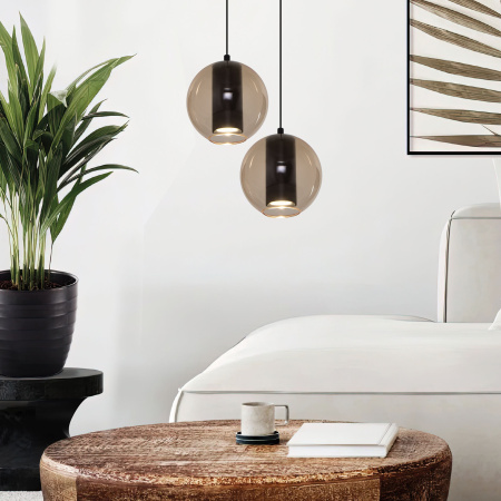 Подвесной светодиодный светильник Eurosvet Cobble 50258/1 LED бежевый