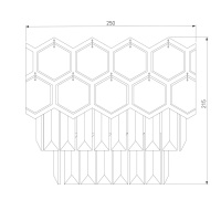 Настенный светильник Eurosvet Ariana 10124/2 хром/прозрачный хрусталь Strotskis (10113/2)