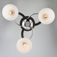 Потолочная люстра Eurosvet 9654/3 хром/черный