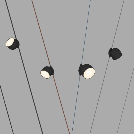 Трековый однофазный светильник Denkirs Belty Spot DK5543-BK