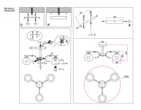 Потолочная люстра Ambrella light Traditional Modern TR303311