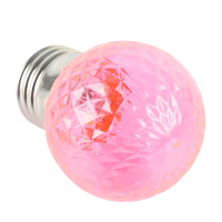 Лампа светодиодная Feron LB-385 шар розовый прозрачный E27 1W 230V 52177
