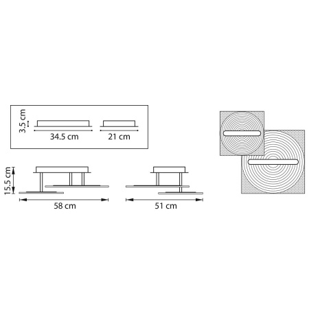 Потолочная светодиодная люстра Lightstar Acrile 738063