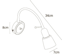 Бра Arte Lamp Lettura A7009AP-1BK