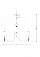 Подвесная люстра Freya Forte FR1006PL-06N