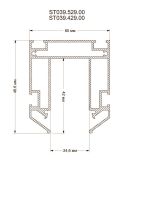Шинопровод под натяжной потолок ST Luce Skyline 48 ST039.529.00