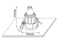 Встраиваемый светильник Crystal Lux CLT 003 CLT 003C1 WH