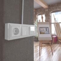 Коробка для накладного монтажа Werkel белый W8000001