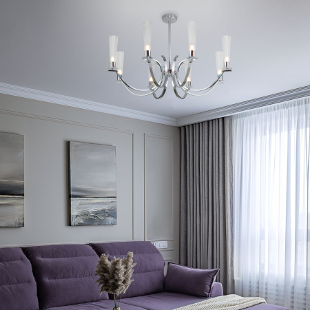 Подвесная люстра Eurosvet Rosher 60141/8 хром